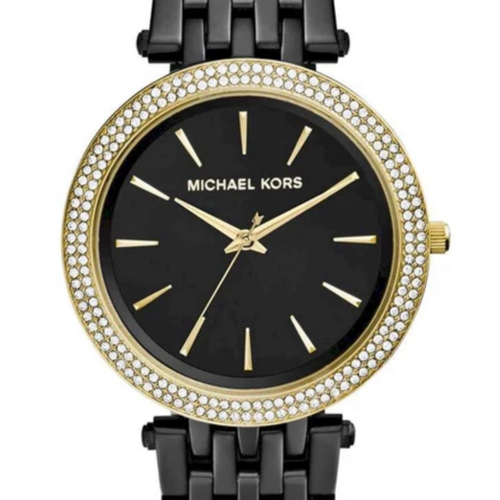 Michael Kors Black and Gold Watch